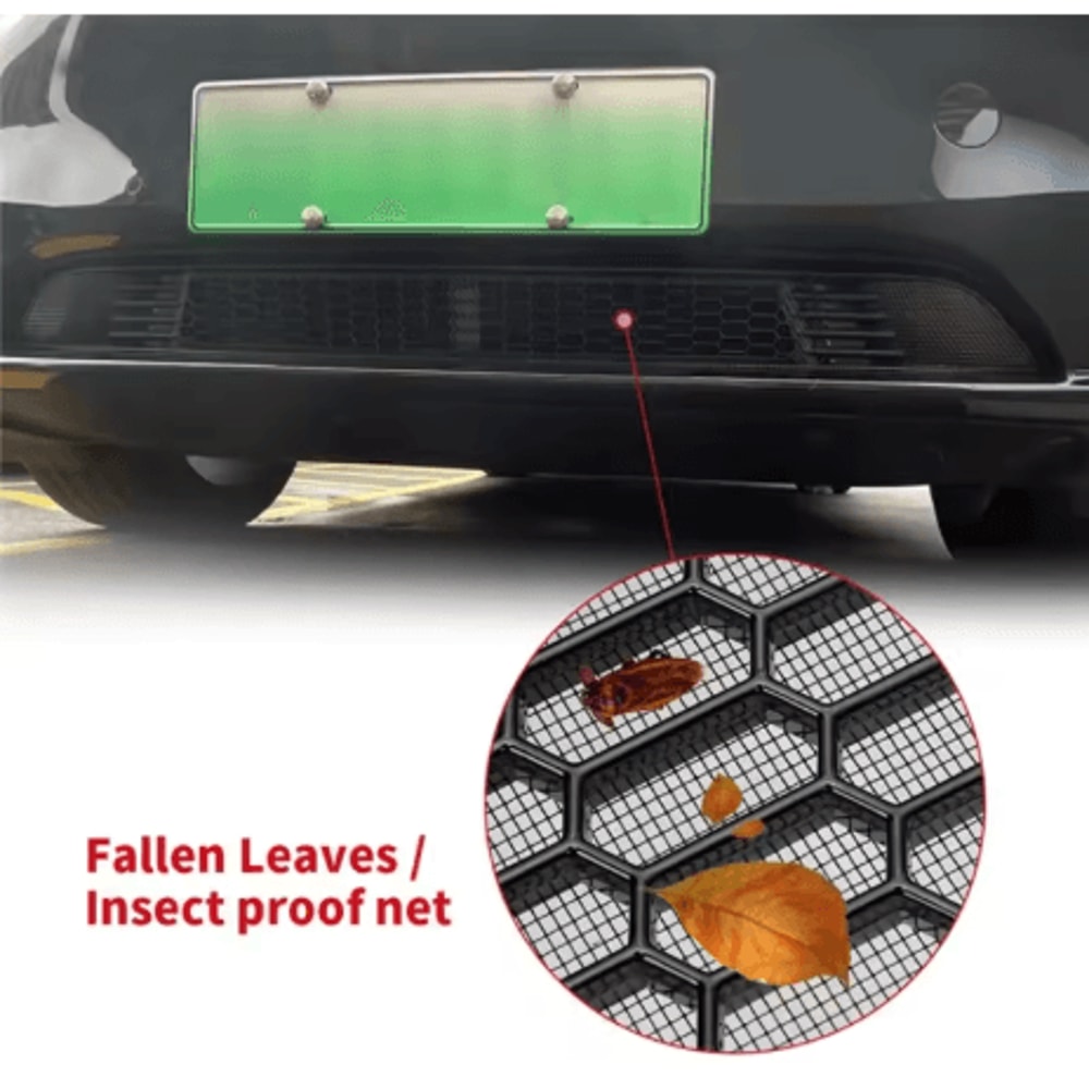 Front Hood Ventilation Grille For Tesla Model 3 And Model Y Radiator Protective Bumper Grill 3