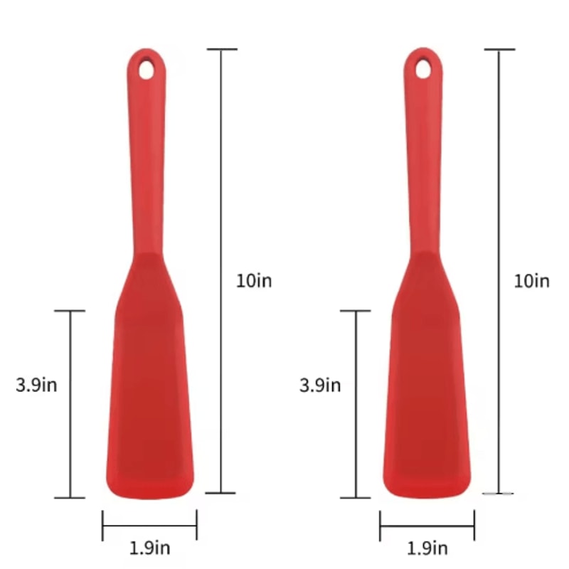 Silicone Cooking Spatula Spoon Heat Resistant Frying And Flipping Utensil For Eggs Fish And More 3