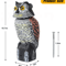 Fake Owl Decoy With Shaking Head Outdoor Garden Bird Scarecrow Decoration 1