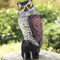 Fake Owl Decoy With Shaking Head Outdoor Garden Bird Scarecrow Decoration 3