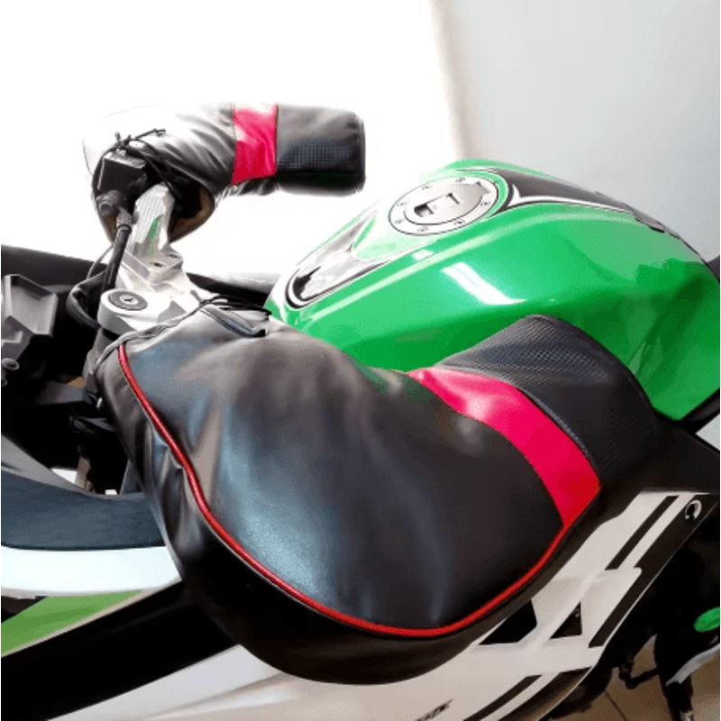 Rainproof Winter Motorcycle Handlebar Muffs Thick Warm Protective Gloves For Scooter And Bike 3