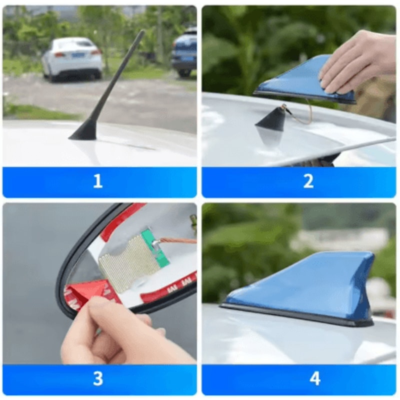 Shark Fin Car Roof Antenna Cover AM FM Radio Signal Antenna For General Motors Vehicles 10