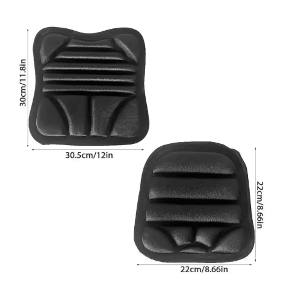 2 Pack Motorcycle Seat Pad 3D Gel Comfort Cushion Breathable Shock Absorbing Seat Cover 1