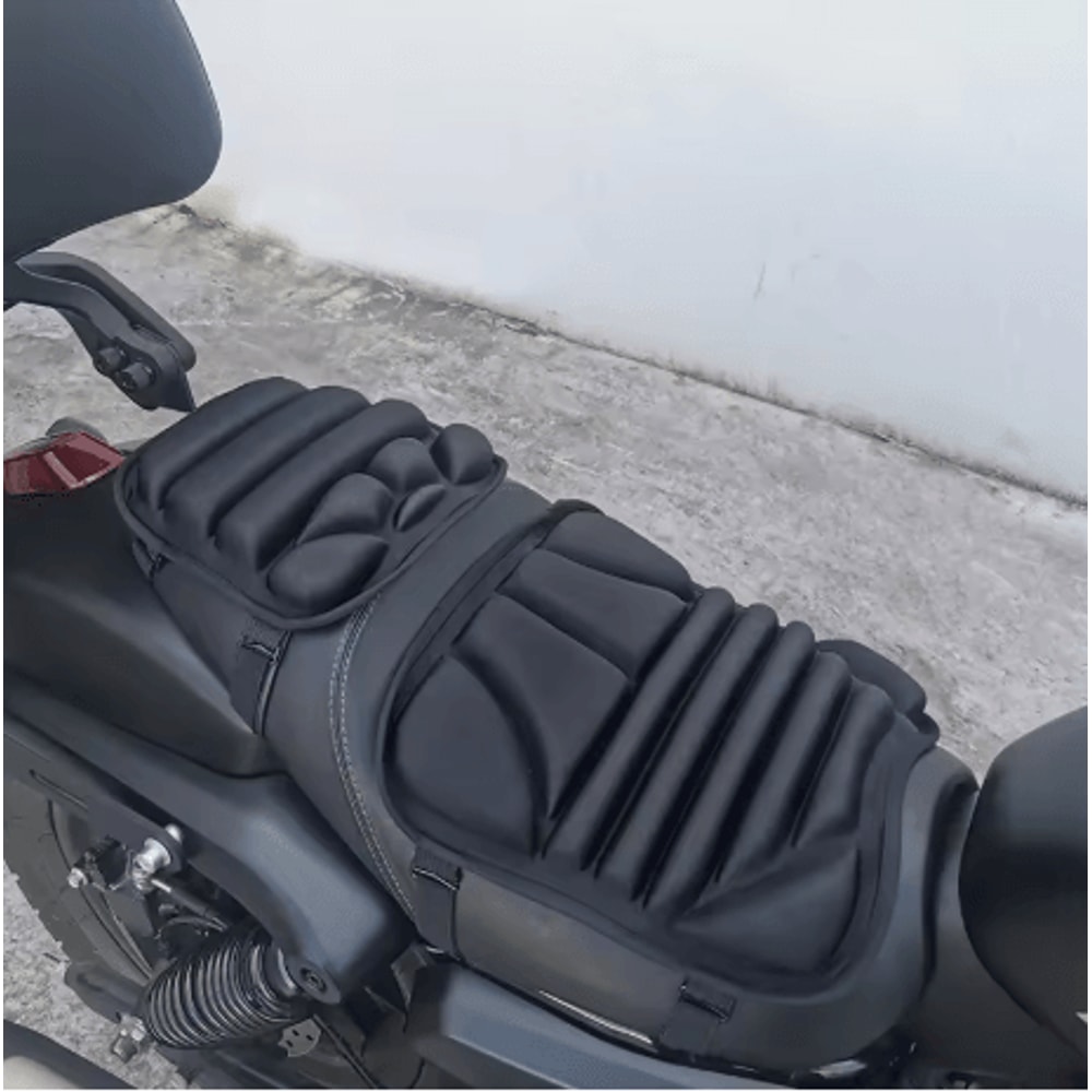 2 Pack Motorcycle Seat Pad 3D Gel Comfort Cushion Breathable Shock Absorbing Seat Cover 6