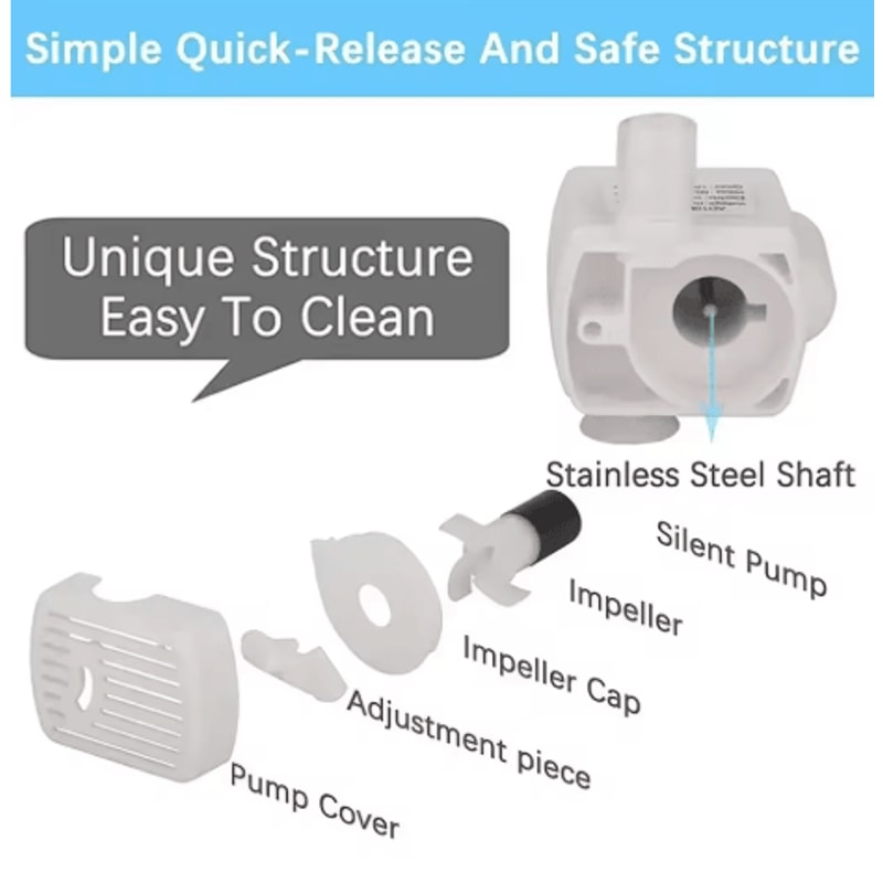 Pet Water Pump Replacement For Cat Drinking Fountain Anti Dry Burn Motor For Flower Water Dispenser 5