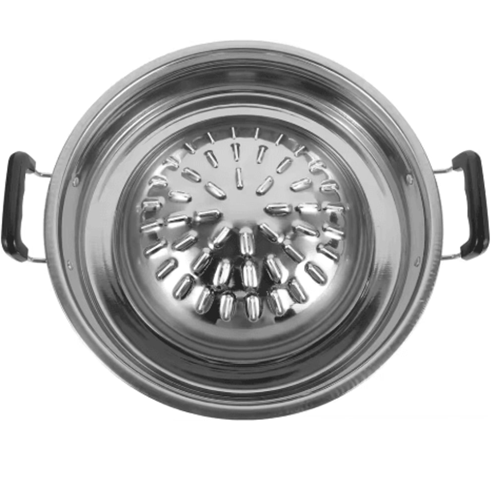 Stainless Steel Barbecue Grill Plate Korean BBQ Camping Grill Pan For Home And Outdoor Cooking 1