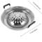 Stainless Steel Barbecue Grill Plate Korean BBQ Camping Grill Pan For Home And Outdoor Cooking 2
