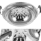 Stainless Steel Barbecue Grill Plate Korean BBQ Camping Grill Pan For Home And Outdoor Cooking 3