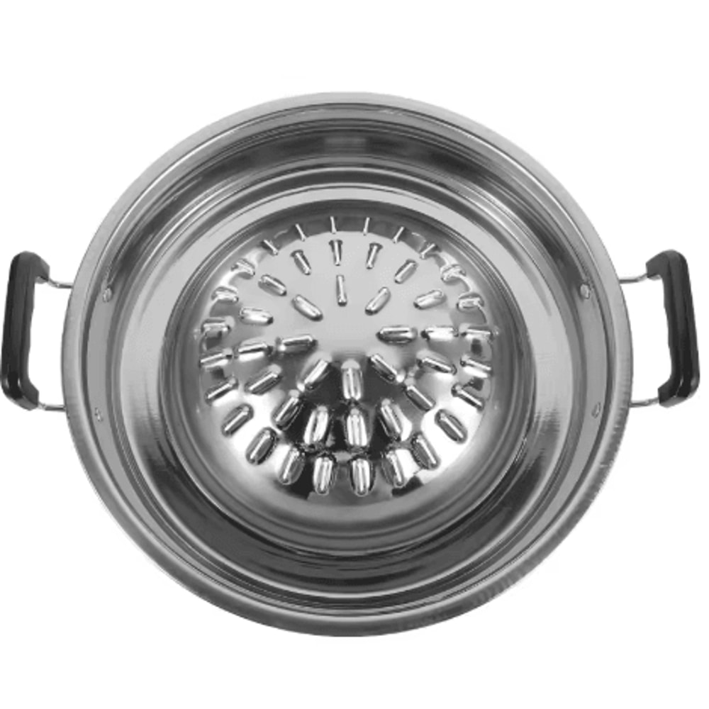 Stainless Steel Barbecue Grill Plate Korean BBQ Camping Grill Pan For Home And Outdoor Cooking 4