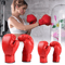 Professional MMA Boxing Gloves Wear Resistant PU Leather Training Gloves For Kickboxing And Fitness 4
