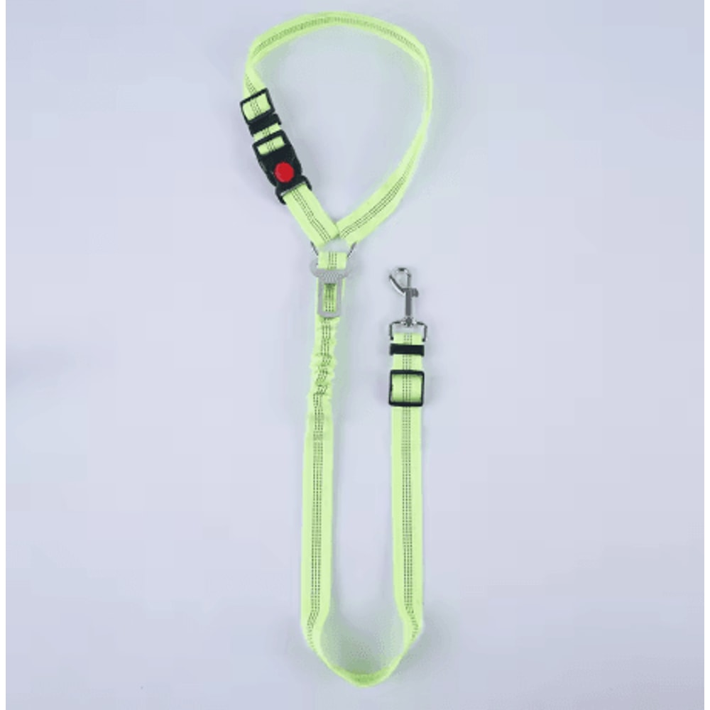 2 In 1 Adjustable Pet Car Safety Belt Heavy Duty Elastic Tether Seat Belt For Dogs And Cats 2