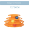 Four Layer Turntable Cat Toy Interactive Intelligence Training Track Tower With Rotating Balls 1