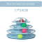 Four Layer Turntable Cat Toy Interactive Intelligence Training Track Tower With Rotating Balls 2
