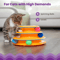 Four Layer Turntable Cat Toy Interactive Intelligence Training Track Tower With Rotating Balls 6