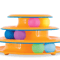 Four Layer Turntable Cat Toy Interactive Intelligence Training Track Tower With Rotating Balls 8