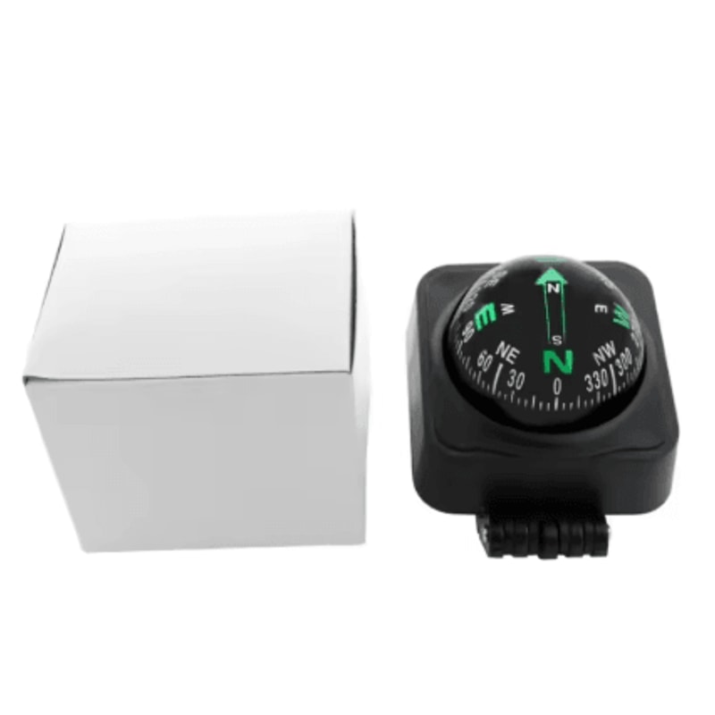 Car Dashboard Compass With Slope Meter Foldable 2 In 1 High Precision Navigation Tool 2