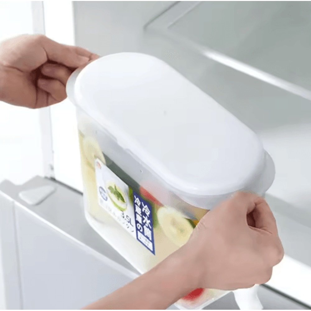 Refrigerator Water Dispenser With Faucet Cover Cold Beverage Storage Kettle For Juice And Milk 4