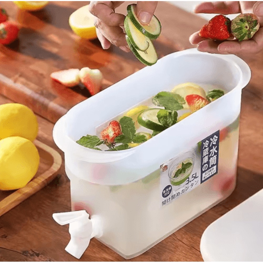 Refrigerator Water Dispenser With Faucet Cover Cold Beverage Storage Kettle For Juice And Milk 5