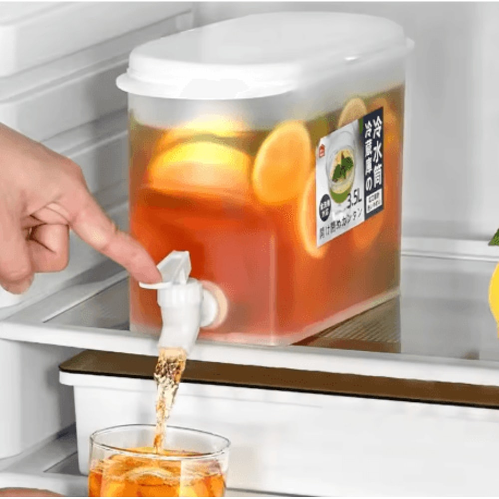 Refrigerator Water Dispenser With Faucet Cover Cold Beverage Storage Kettle For Juice And Milk 6