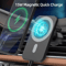 15W Magnetic Wireless Car Charger For IPhone MagSafe Compatible Fast Charging Car Mount 5