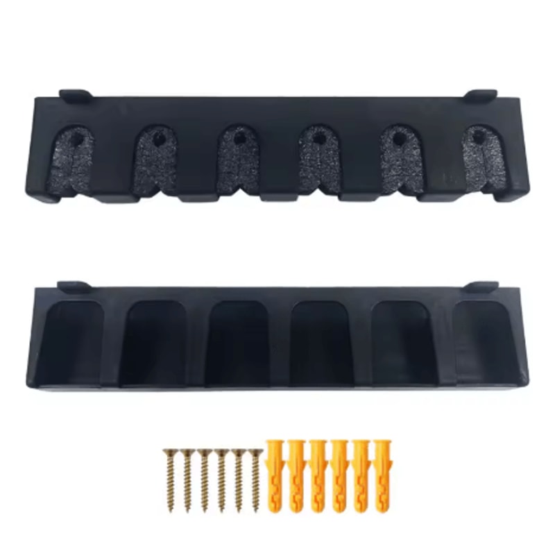 8 Rod Wall Mounted Fishing Rod Holder Modular Space Saving Storage Rack For Garage And Home 1
