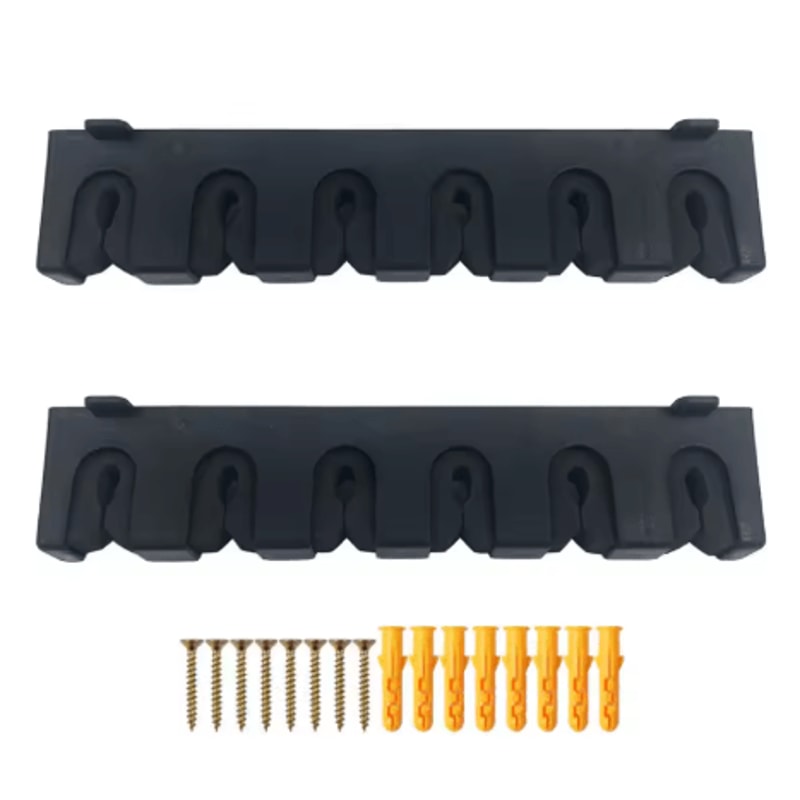 8 Rod Wall Mounted Fishing Rod Holder Modular Space Saving Storage Rack For Garage And Home 2