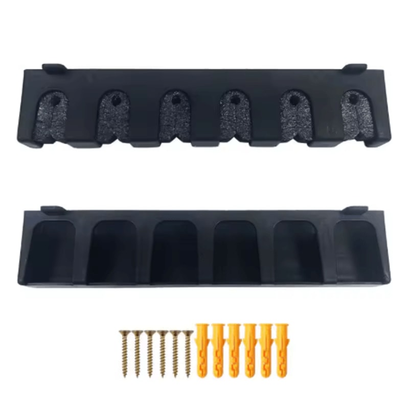 8 Rod Wall Mounted Fishing Rod Holder Modular Space Saving Storage Rack For Garage And Home 4