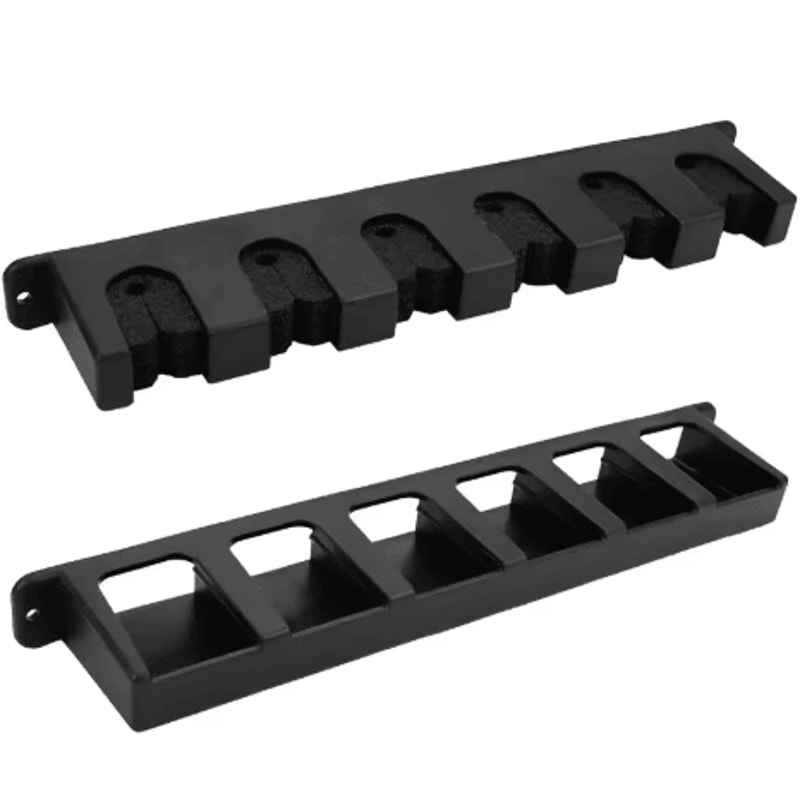 8 Rod Wall Mounted Fishing Rod Holder Modular Space Saving Storage Rack For Garage And Home 8