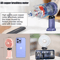 Portable Mini Handheld Fan 5 Speed USB Rechargeable Fan With LED Display 5000mAh 6