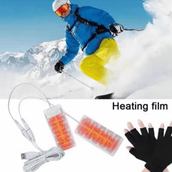 electric usb glove heater pad carbon fiber heating film hand and foot warmer for winter
