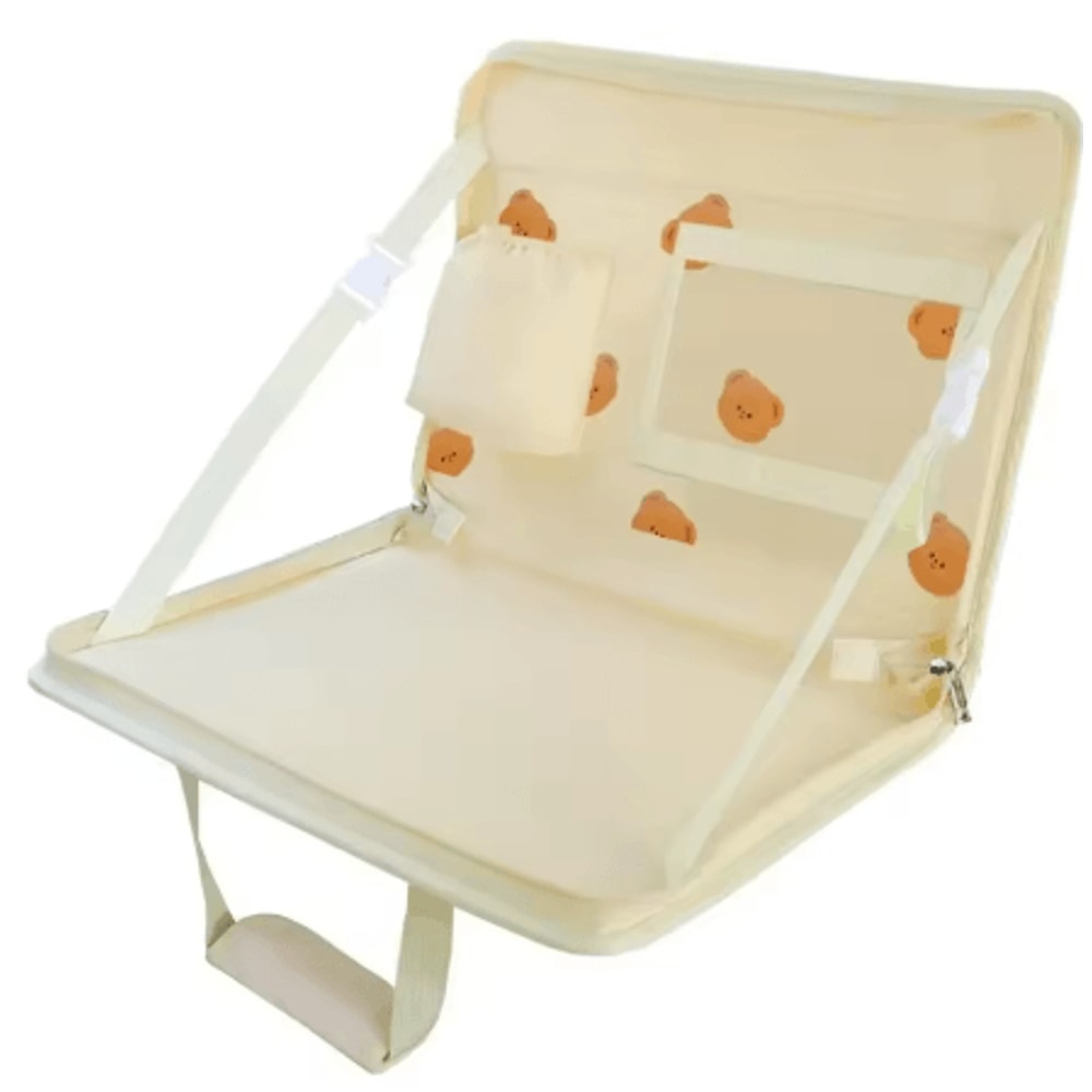 Folding Car Steering Wheel Tray Multi Functional In Car Table And Storage For Front And Back Seat 2