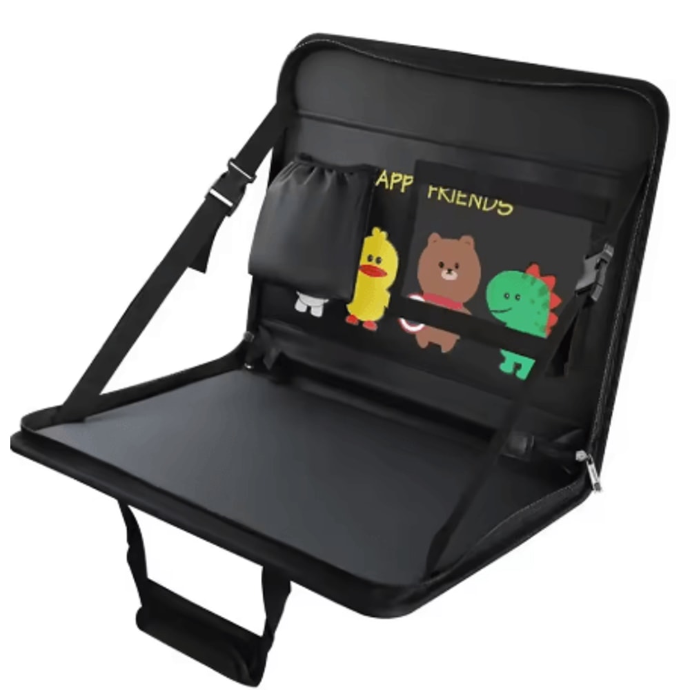 Folding Car Steering Wheel Tray Multi Functional In Car Table And Storage For Front And Back Seat 5