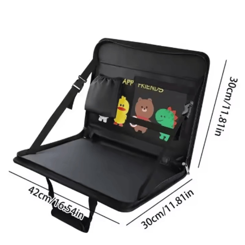 Folding Car Steering Wheel Tray Multi Functional In Car Table And Storage For Front And Back Seat 8