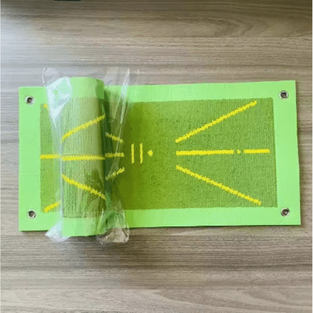 Golf Swing Path Training Mat Auxiliary Hitting Direction Practice Mat For Beginners 2