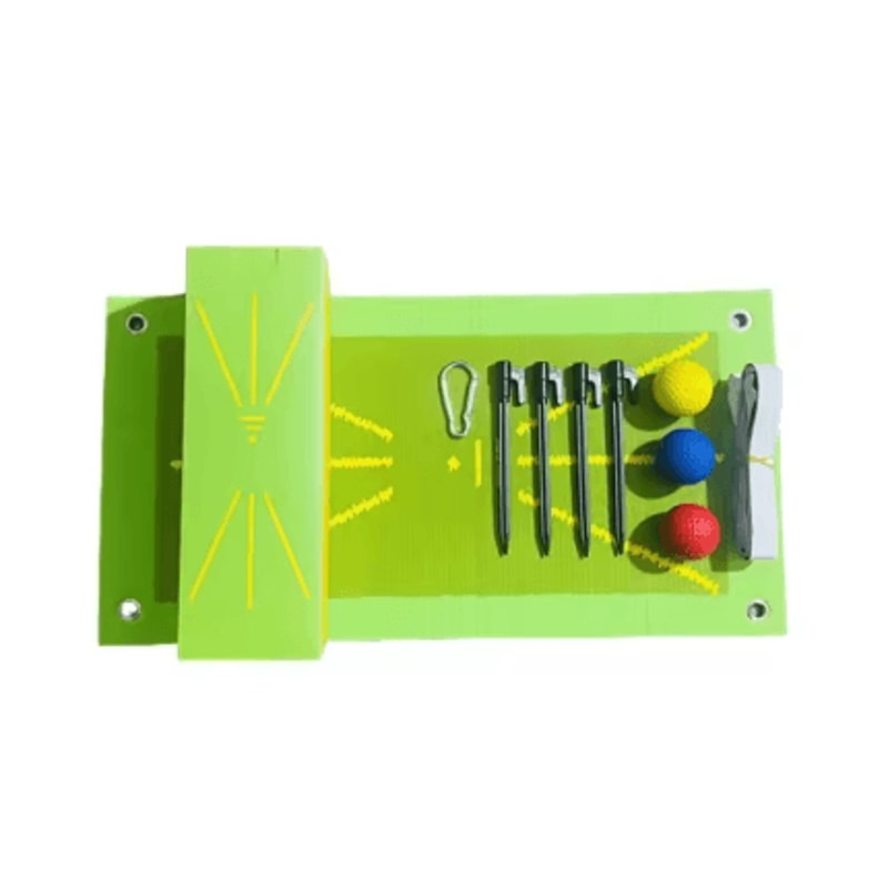 Golf Swing Path Training Mat Auxiliary Hitting Direction Practice Mat For Beginners 5