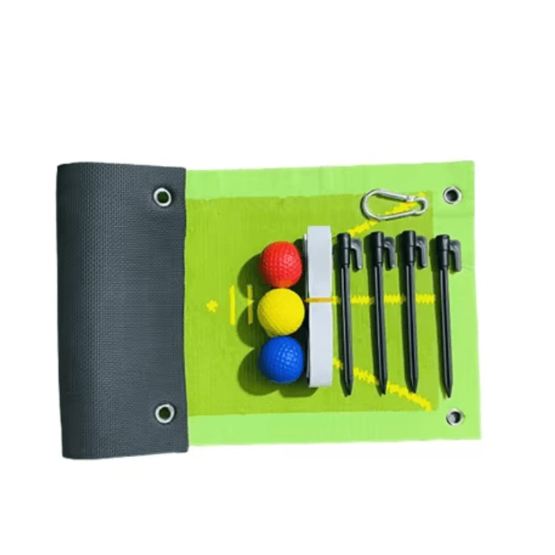 Golf Swing Path Training Mat Auxiliary Hitting Direction Practice Mat For Beginners 6