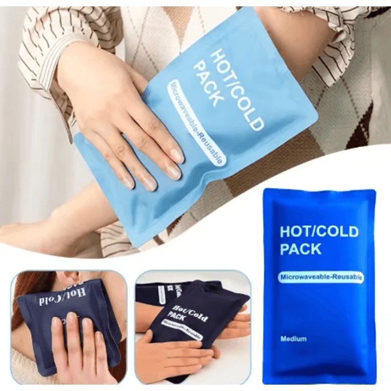 Professional Reusable Gel Ice Pack Hot And Cold Therapy Pack For Knee Leg And Headache Relief 0