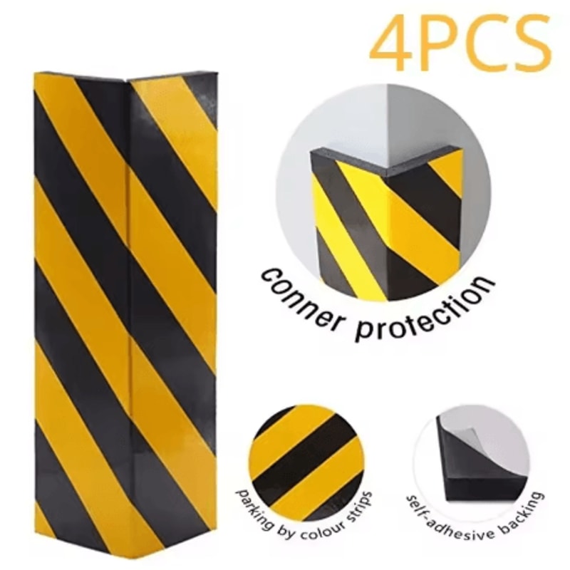 Car Foam Warning Sign Bumper Protector Self Adhesive Reflective Safety Strip For Garage Walls 5