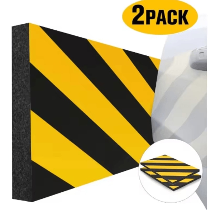 Car Foam Warning Sign Bumper Protector Self Adhesive Reflective Safety Strip For Garage Walls 9