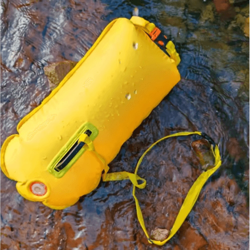 Inflatable Swim Buoy Dry Bag Towable Waterproof Safety Bucket For Swimming And Water Sports 1