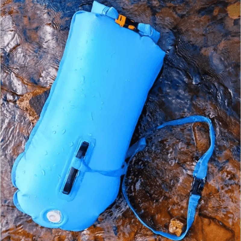 Inflatable Swim Buoy Dry Bag Towable Waterproof Safety Bucket For Swimming And Water Sports 3