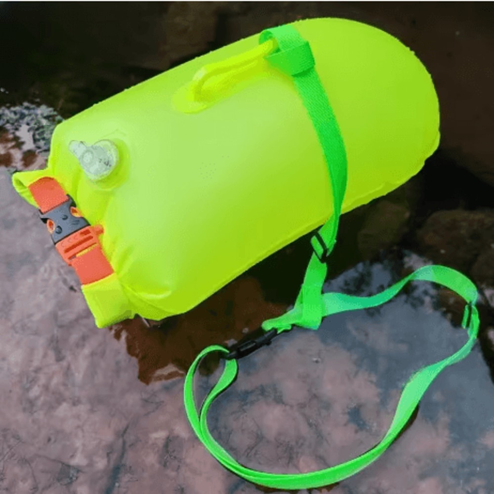 Inflatable Swim Buoy Dry Bag Towable Waterproof Safety Bucket For Swimming And Water Sports 10
