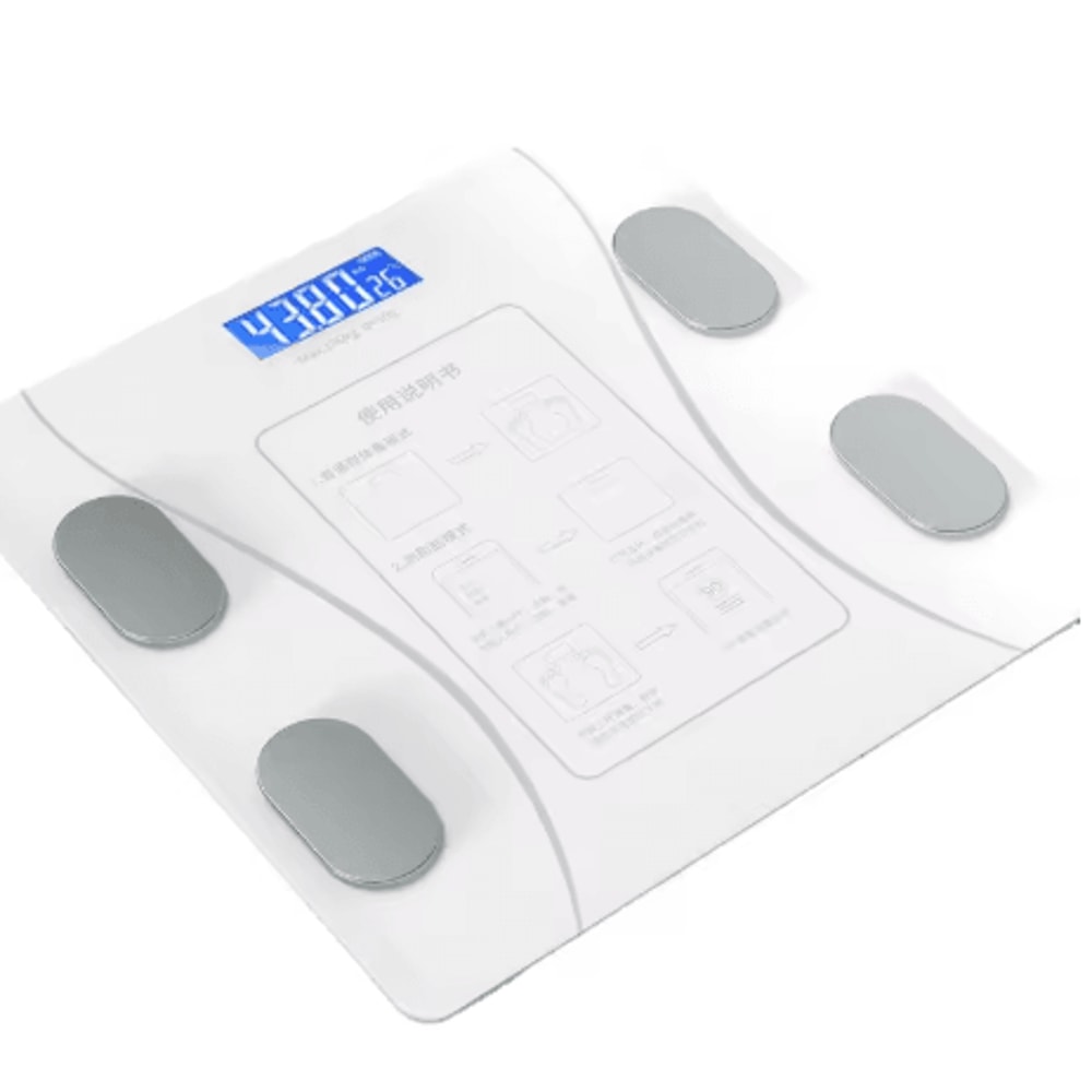 Smart Body Fat Scale With LED Display USB Rechargeable Digital Body Composition Analyzer With App 1
