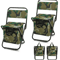 Foldable Fishing Chair With Cooler Bag Lightweight Portable Stool With Backrest 220 Lb Capacity 7