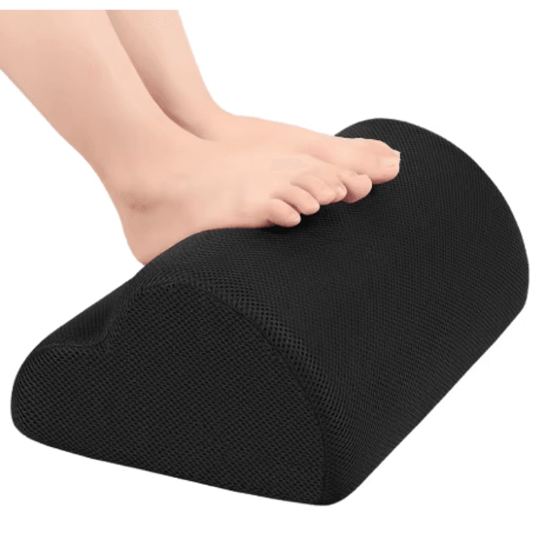 Large Ergonomic Foot Rest Under Desk Foot Stool For Office Home And Car Washable Cover 0