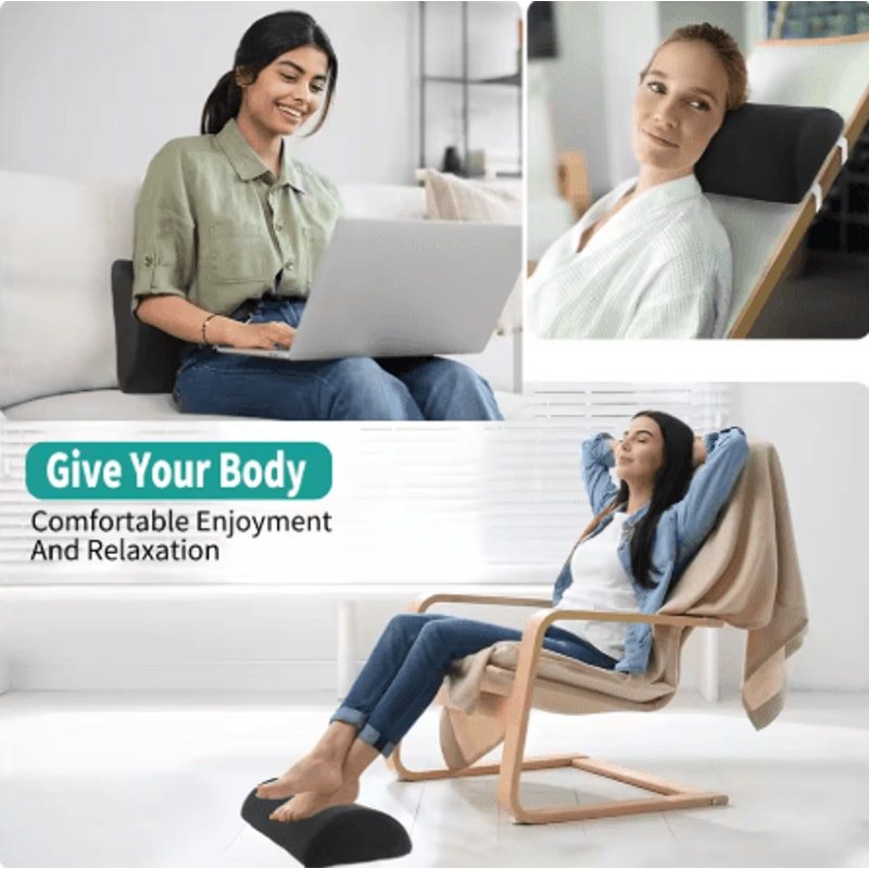 Ergonomic Foot Support Pillow Multi Use Comfort Cushion For Sleep Rest And Relaxation 4