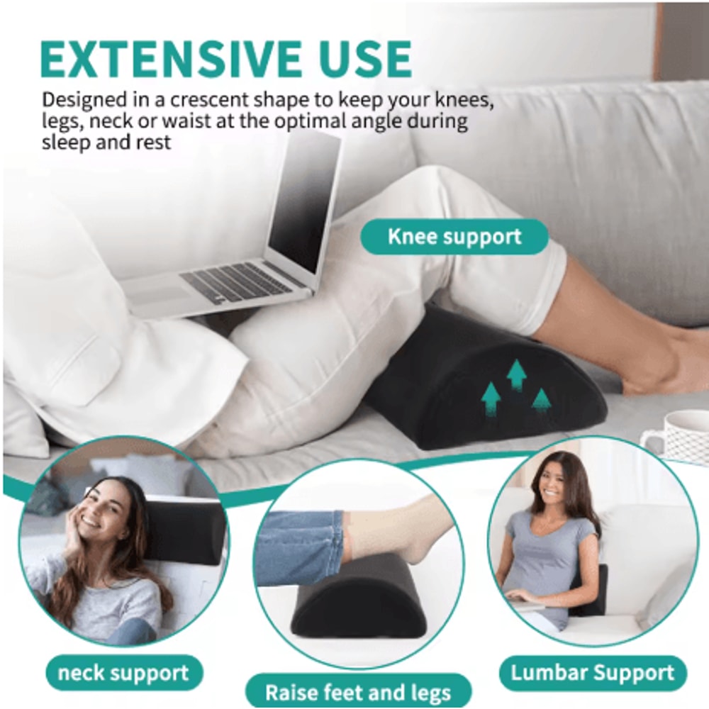 Ergonomic Foot Support Pillow Multi Use Comfort Cushion For Sleep Rest And Relaxation 5