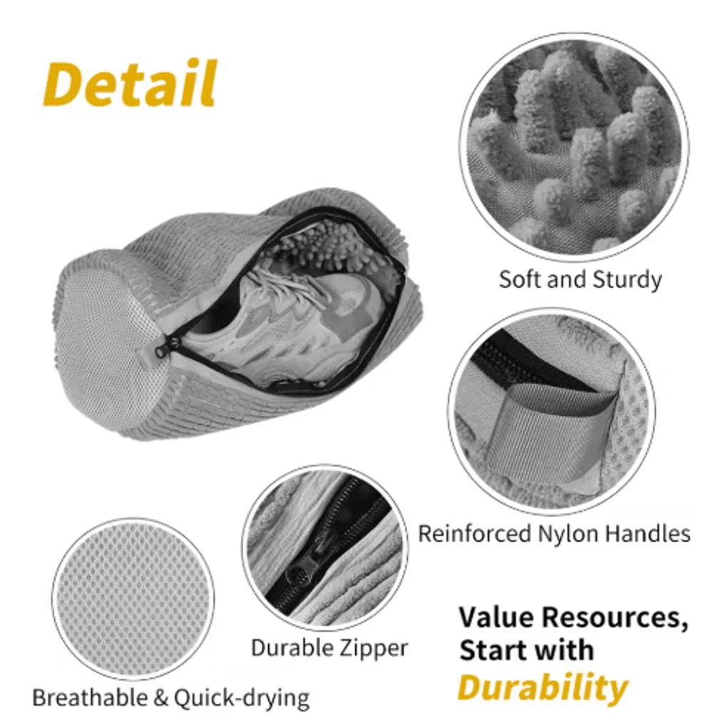 Durable Shoe Washing Bag Anti Deformation Machine Wash Bag For All Shoe Cleaning And Care 3