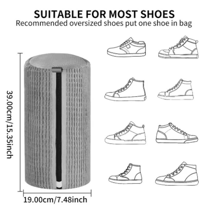Durable Shoe Washing Bag Anti Deformation Machine Wash Bag For All Shoe Cleaning And Care 6
