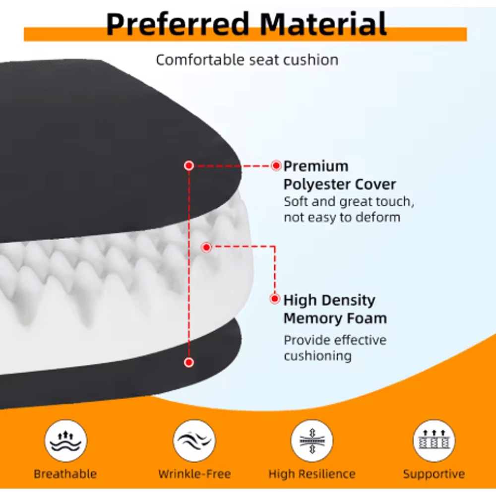 Summer Cool Seat Cushion Breathable Cooling Butt Pad For Car Office And Home Seating 4